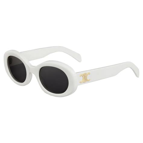 celine white triomphe sunglasses
